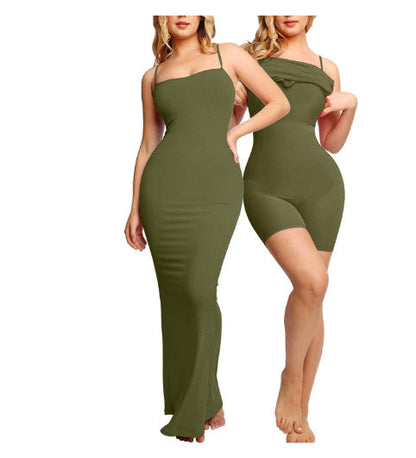 Mary – Figure-Shaping Dress Jumpsuit with Tummy Tuck and Corset