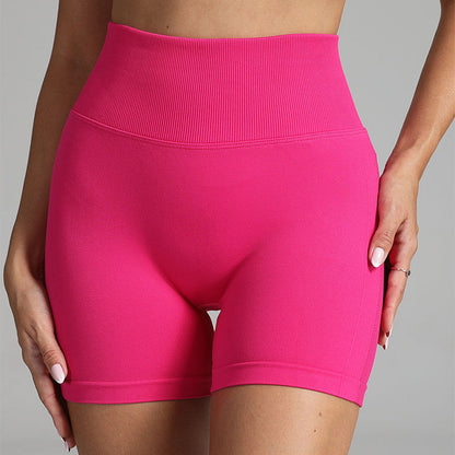 Elizabeth – Seamless Women's Yoga Shorts with High Waist and Hip Sculpting Design