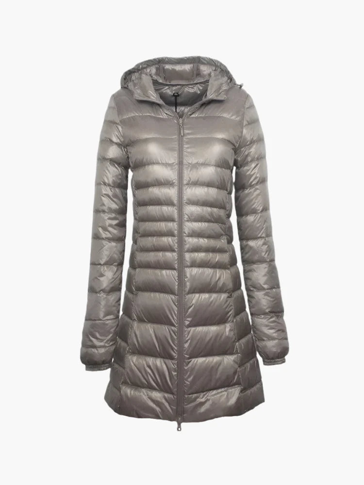 Jessie – Long Quilted Winter Coat for Women