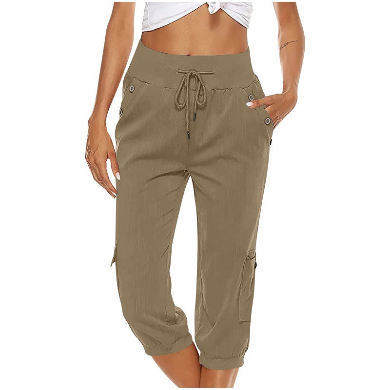 Brenda – Stylish Women's Cargo Pants in Cotton and Linen