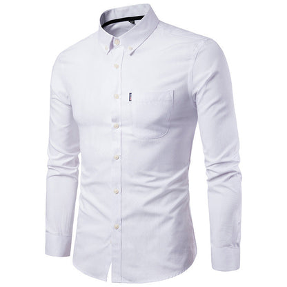 Paul – Slim Fit Men's Shirt with Long Sleeves