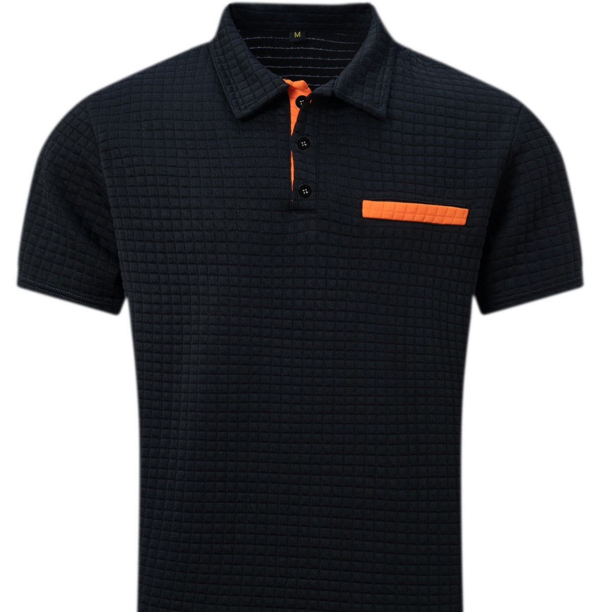 Douglas – Men's Polo Shirt with Jacquard Check Pattern