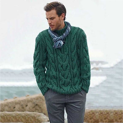 Gavin – Long Men's Sweater with Padding