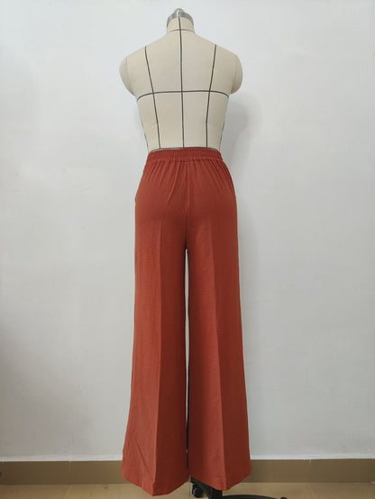 Lynda – Relaxed Wide-Leg Pleated Pants