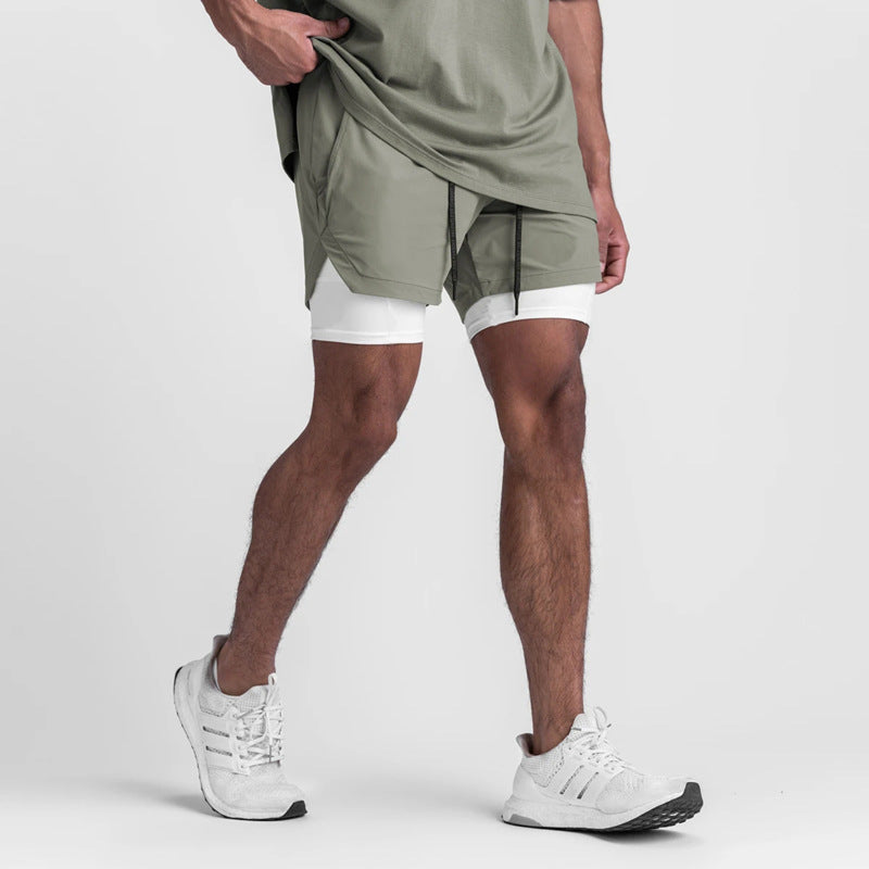 Graham – Sporty Quick-Dry Double-Layer Running Shorts