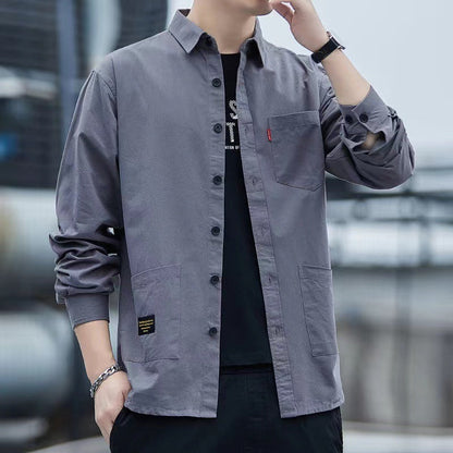 Karl – Casual Long Sleeve Shirt with Pockets