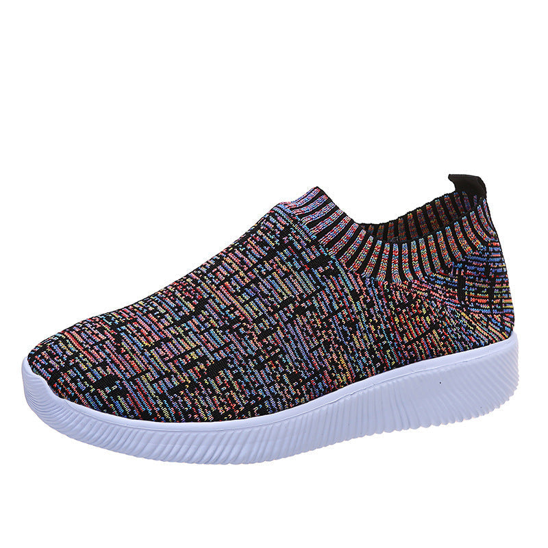 Malcolm – Striped Knit Sock Sneakers for Men