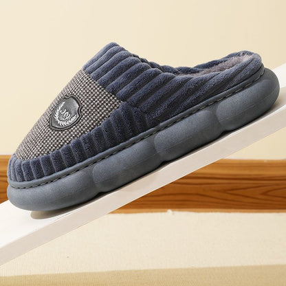 Phoebe – Plush Block Color Winter Slippers