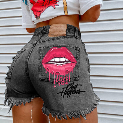 Jessica – Trendy Ripped Denim Shorts