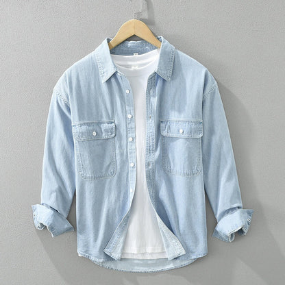 Arthur – Casual Denim Long Sleeve Top