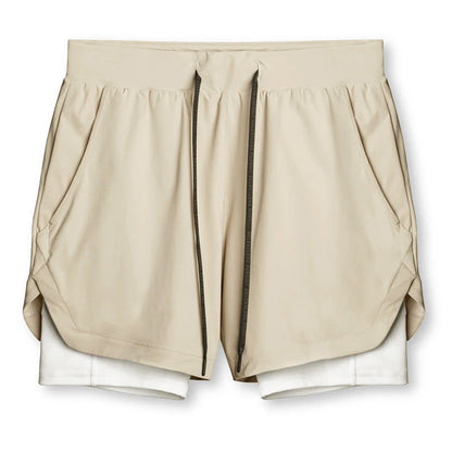 Graham – Sporty Quick-Dry Double-Layer Running Shorts