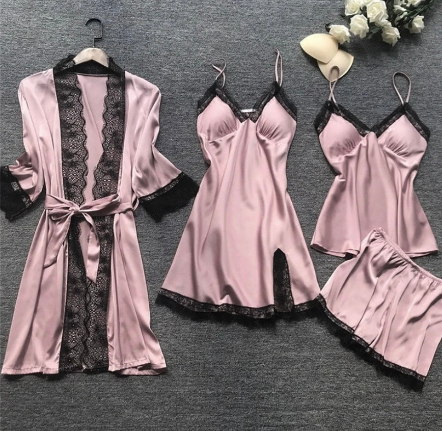 Amelia – Satin Pajama Set